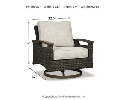 Paradise Trail Swivel Lounge Chair (2/CN)