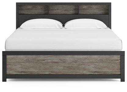 Broachmyn King Bookcase Panel Bed