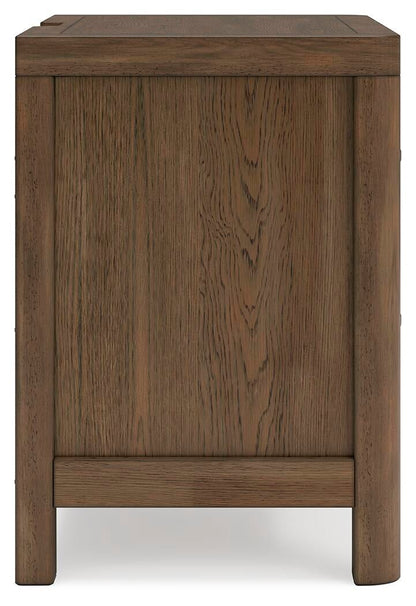 Cabalynn Queen Upholstered Bed with Mirrored Dresser and Nightstand