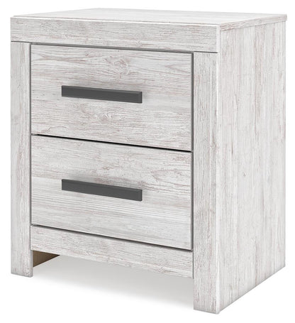 Cayboni Queen Panel Bed with Mirrored Dresser and Nightstand