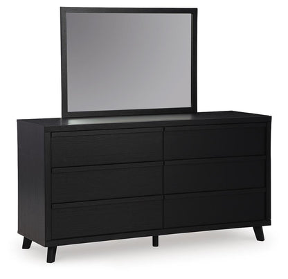 Danziar King Panel Headboard, Dresser, Mirror and Nightstand