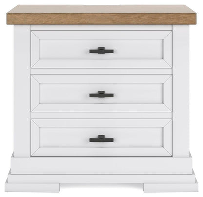 Ashbryn King Panel Storage Bed, Dresser, Mirror and Nightstand