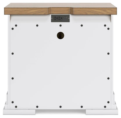 Ashbryn King Panel Storage Bed, Dresser, Mirror and Nightstand