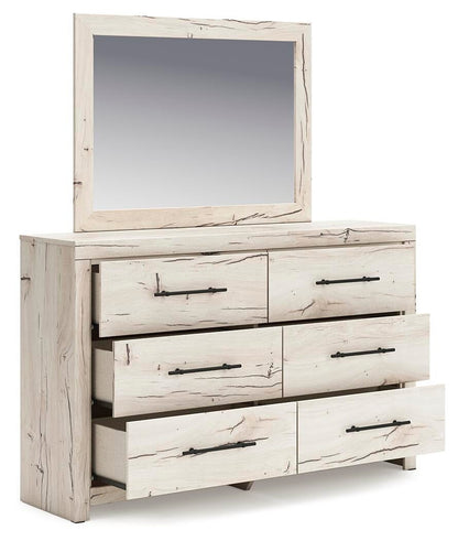 Lawroy Queen Panel Headboard, Dresser, Mirror and Nightstand