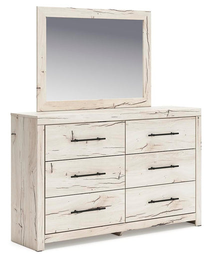 Lawroy Full Panel Storage Bed, Dresser, Mirror and Nightstand