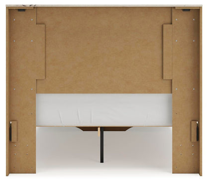 Lawroy Full Panel Storage Bed, Dresser, Mirror and Nightstand