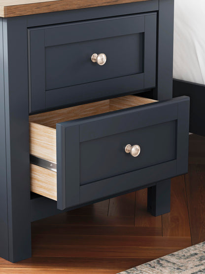 Landocken Twin Panel Headboard, Dresser, Mirror and Nightstand