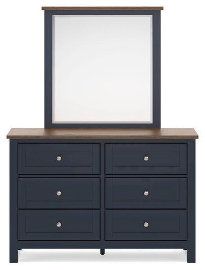 Landocken Twin Panel Bed, Dresser, Mirror and Nightstand