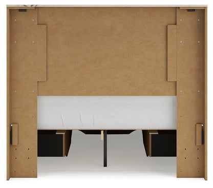 Lawroy Full Panel Storage Bed, Dresser, Mirror and Nightstand
