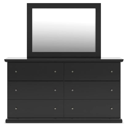 Maribel King Panel Bed, Dresser, Mirror and Nightstand
