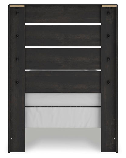 Hollivern Twin Panel Bed, Dresser, Mirror and Nightstand