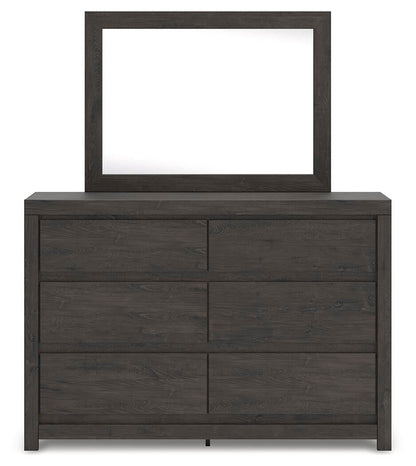 Fraluna Queen Panel Storage Bed, Dresser, Mirror and Nightstand