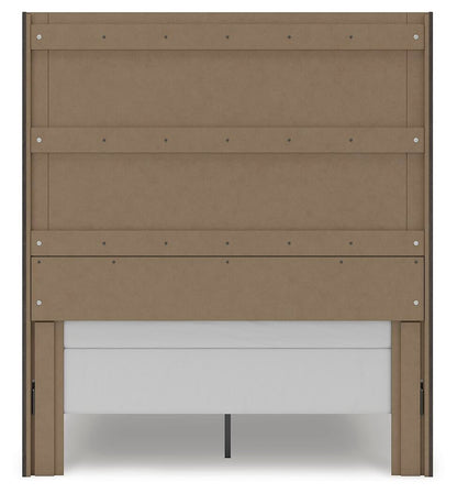 Fraluna Queen Panel Storage Bed, Dresser, Mirror and Nightstand