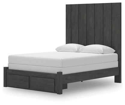 Fraluna Queen Panel Storage Bed, Dresser, Mirror and Nightstand
