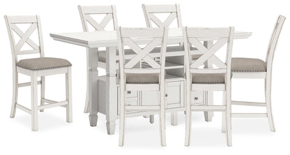 Robbinsdale Counter Height Dining Table and 6 Barstools
