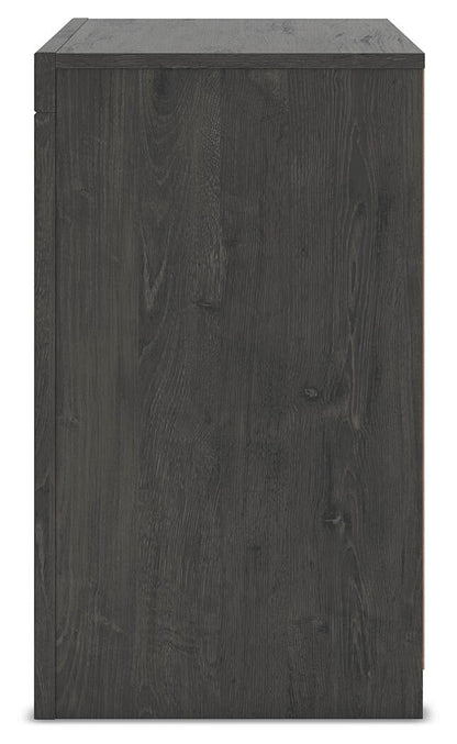 Fraluna King Panel Storage Bed, Dresser, Mirror and Nightstand