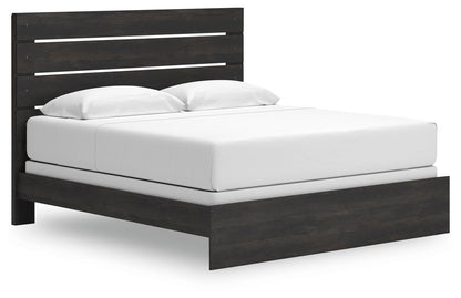 Hollivern King Panel Bed, Dresser, Mirror and Nightstand