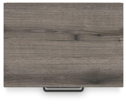 Graystorm Twin Panel Bed with Storage, Dresser, Mirror and Nightstand
