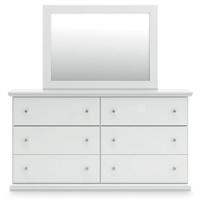 Bostwick Shoals King Panel Bed, Dresser, Mirror and Nightstand