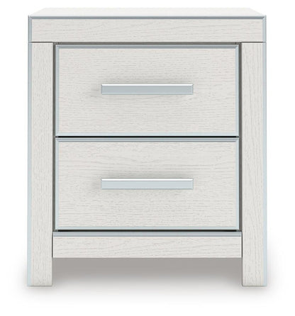 Zuraleus Queen Upholstered Panel Platform Storage Bed, Dresser, Mirror and Nightstand