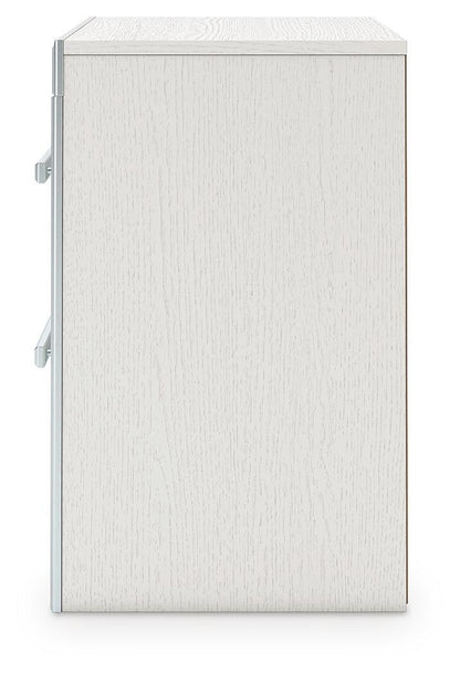 Zuraleus King Upholstered Panel Platform Bed, Dresser, Mirror and Nightstand