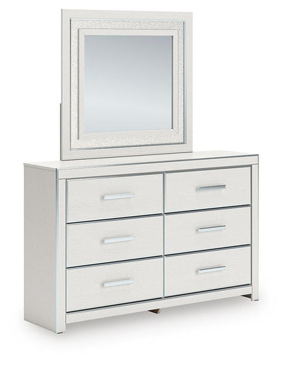 Zuraleus California King Upholstered Bed, Dresser, Mirror and Nightstand