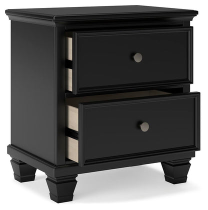 Lanolee Queen Panel Storage Bed, Dresser, Mirror and Nightstand