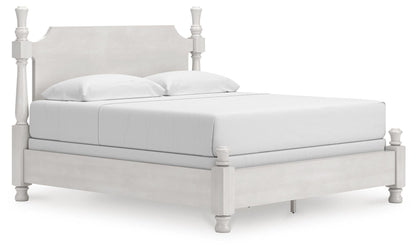 Rowlenstown King Poster Bed, Dresser, Mirror and Nightstand