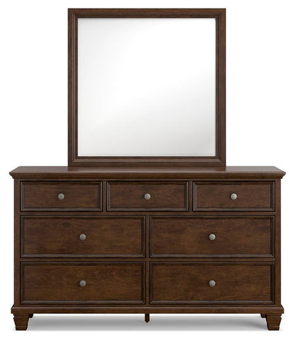Danabrin Queen Panel Storage Bed, Dresser, Mirror and Nightstand