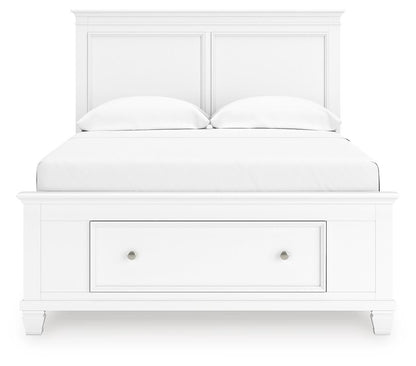 Fortman Full Panel Storage Bed, Dresser, Mirror and Nightstand