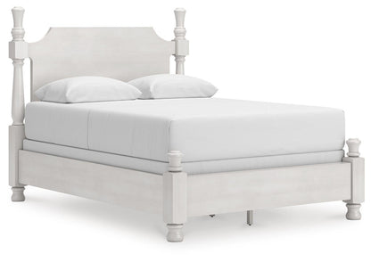 Rowlenstown Queen Poster Bed, Dresser, Mirror and Nightstand