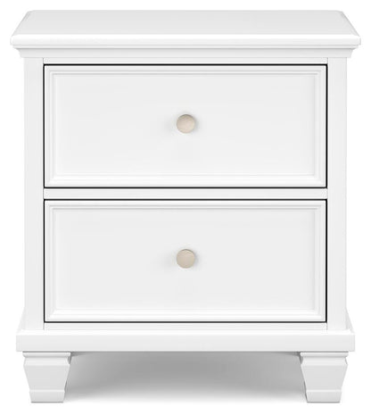 Fortman Queen Panel Storage Bed with Mirrored Dresser and Nightstand
