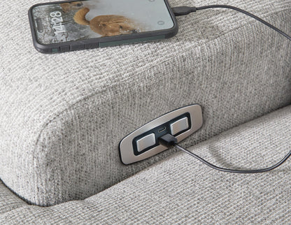 Acklen Place 5-Piece Power Reclining Sectional with Storage Console