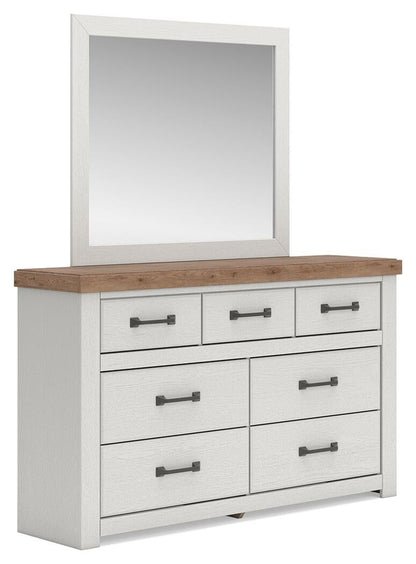 Savonport King Panel Bed with Storage. Dresser, Mirror and Nightstand