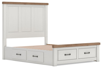 Savonport King Panel Storage Bed. Dresser, Mirror and Nightstand