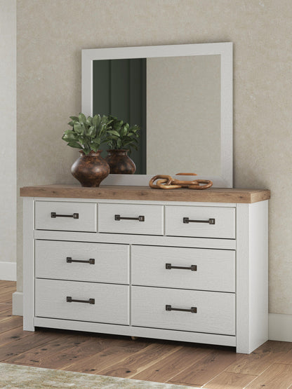 Savonport Full Panel Storage Bed. Dresser, Mirror and Nightstand