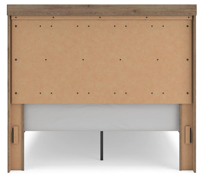 Garistyn Queen Panel Storage Bed. Dresser, Mirror and Nightstand