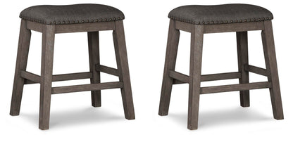 Caitbrook Upholstered Stool (2/CN)
