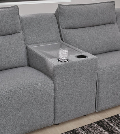 Modmax II 3-Piece Power Reclining Sectional with Chaise and Console