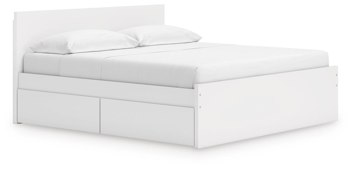 Onita King Panel Platform Bed with Storage