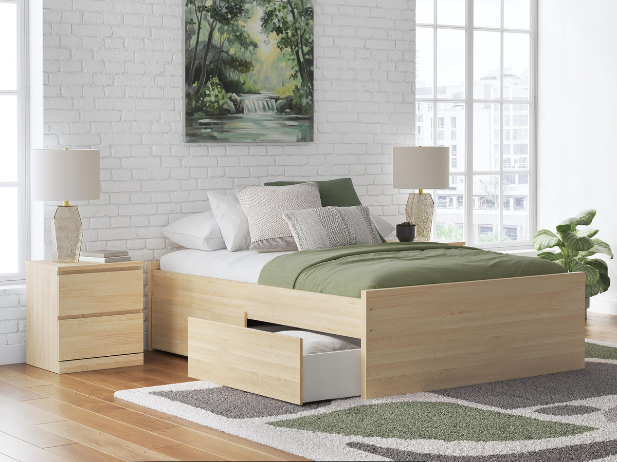 Onita Full Platform Bed with 1 Side Storage