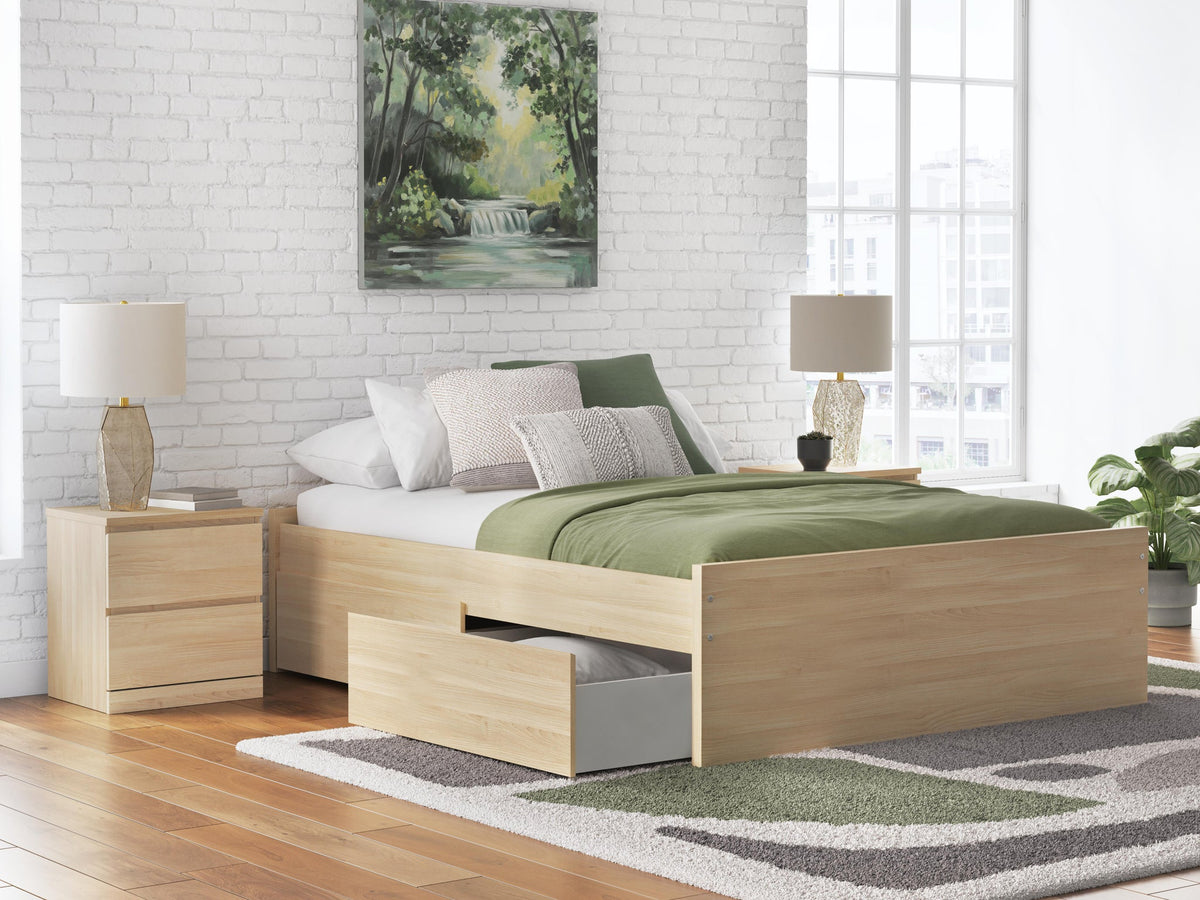 Onita Queen Platform Bed with 2 Side Storage