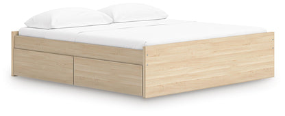 Onita King Platform Bed with 1 Side Storage
