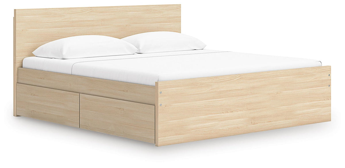 Onita Queen Panel Platform Bed with 2 Side Storage