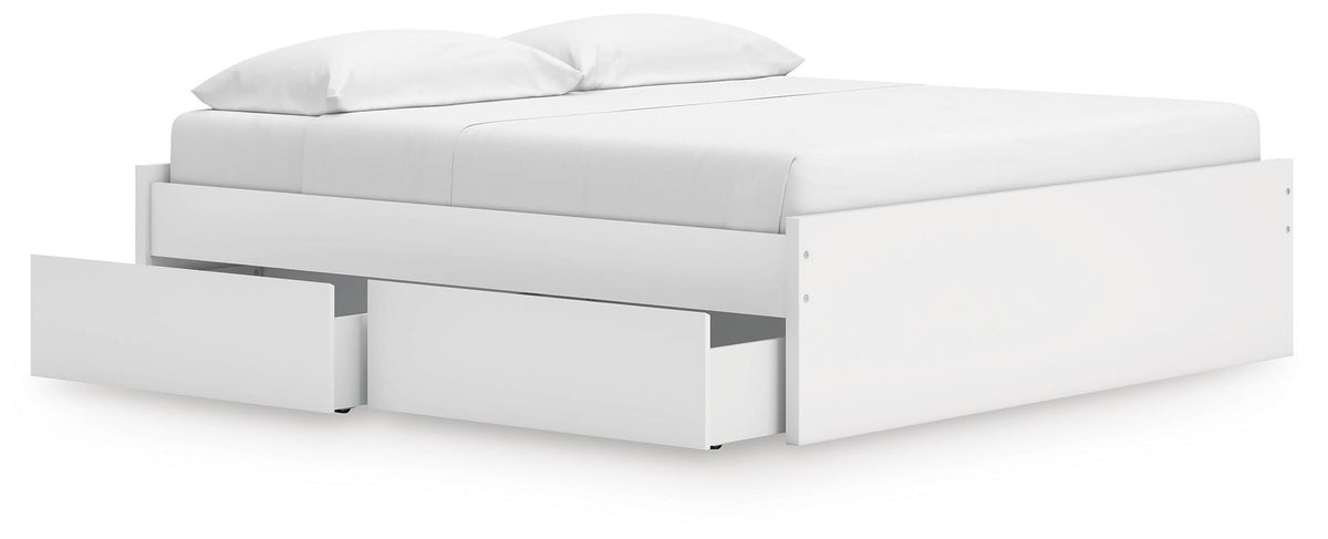 Onita King Platform Bed with 1 Side Storage