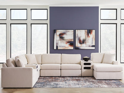 Modmax 8-Piece Sectional with Storage Chaise and Audio Consoles