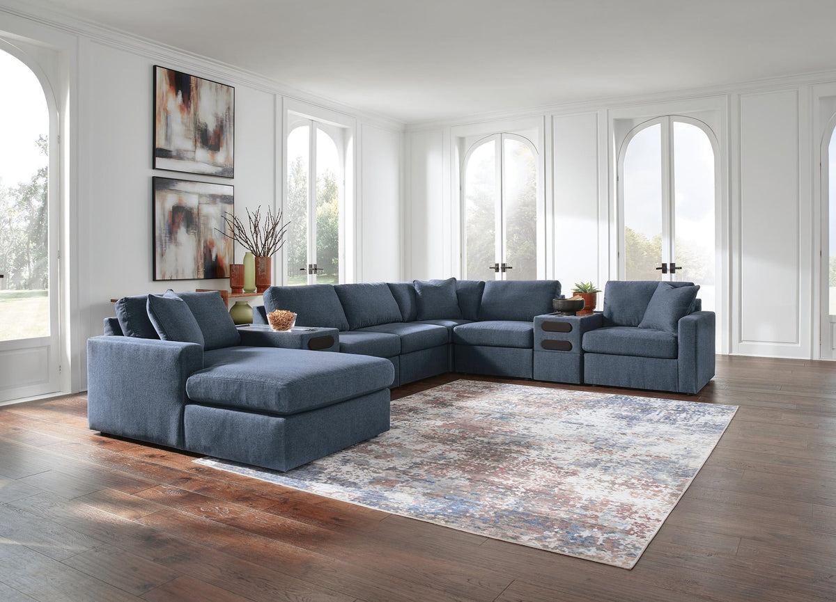 Modmax 8-Piece Sectional with Storage Chaise and Audio Consoles
