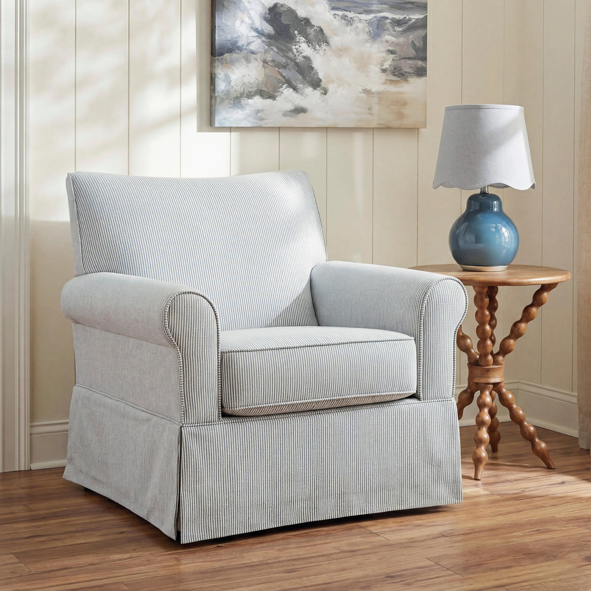 Searcy Swivel Glider Accent Chair