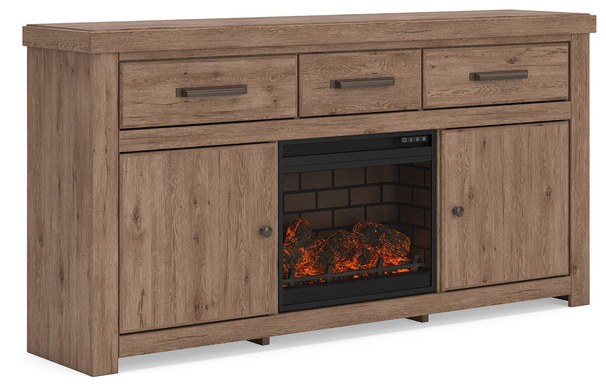 Garistyn 73" TV Stand with Electric Fireplace