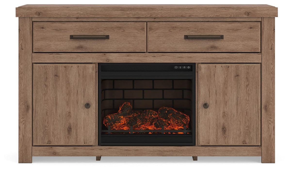 Garistyn 62" TV Stand with Electric Fireplace